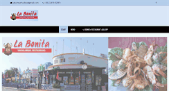 Desktop Screenshot of labonita-restaurant.com